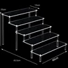 1-5 Tier Iridescent Acrylic Display Risers Stand Shelf for Figures Collectibles Cupcakes Perfumes Jewel Decorating & Organizing 6