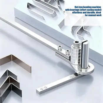 Piegatrice Manuale per Lavorazione Metalli, Dispositivo per Piegatura Lamiere in Acciaio per Metalworker, Appassionati di Fai-da-Te, Professionisti di Officina