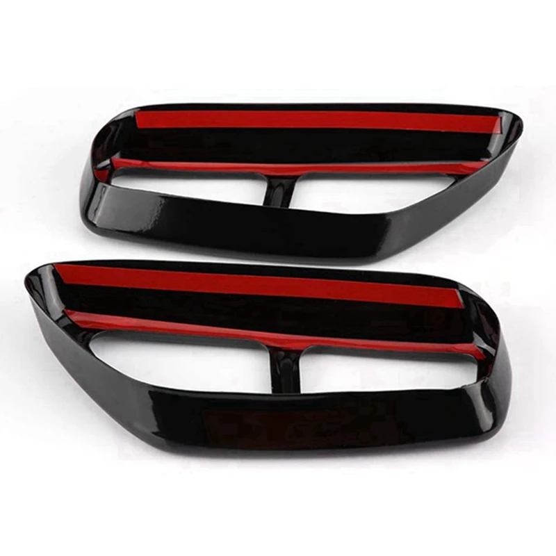 Car ABS Black Exhaust Tailpipe Cover Trim For BMW 5 Series G30 528Li 530Li -