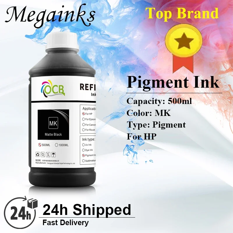 Pigment Ink 500ML For HP 72 70 T770 T790 T1120 T1300 T620 T610 T1100 T2300 Z2100 Z5200 Z3100 Z3200 Z5400 T920 T930 T2530 Printer