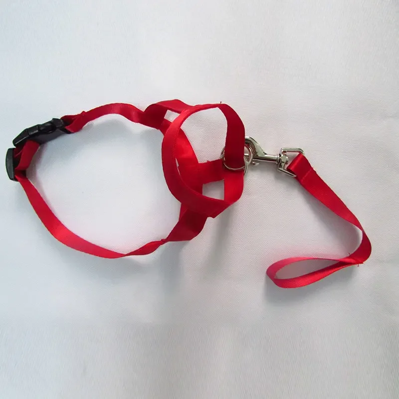 Nylon Dog Muzzle Adjustable Anti-barking Anti-bite Harness Head Collar Halter Training Leash Leader Classic Collar