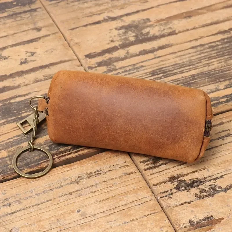 Vintage Genuine Leather Coin Purse and Card Holder Wallet