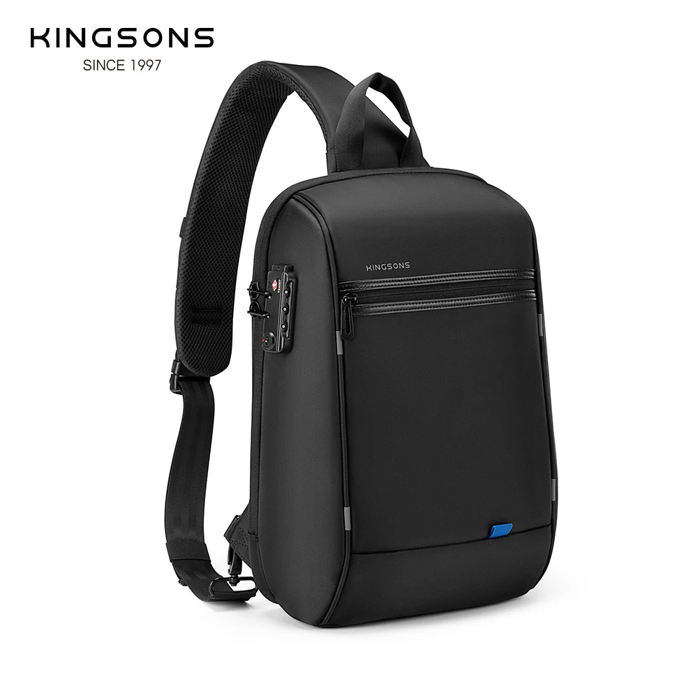 Kingsons/Vgoal Anti-theft Waterproof Single Shoulder Backpack For Men Laptop 14/13.3 inch W/ USB Charging Port&TSA Customs Lock 6