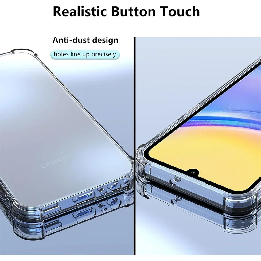 Shockproof Clear Silicone Soft Phone Case Cover