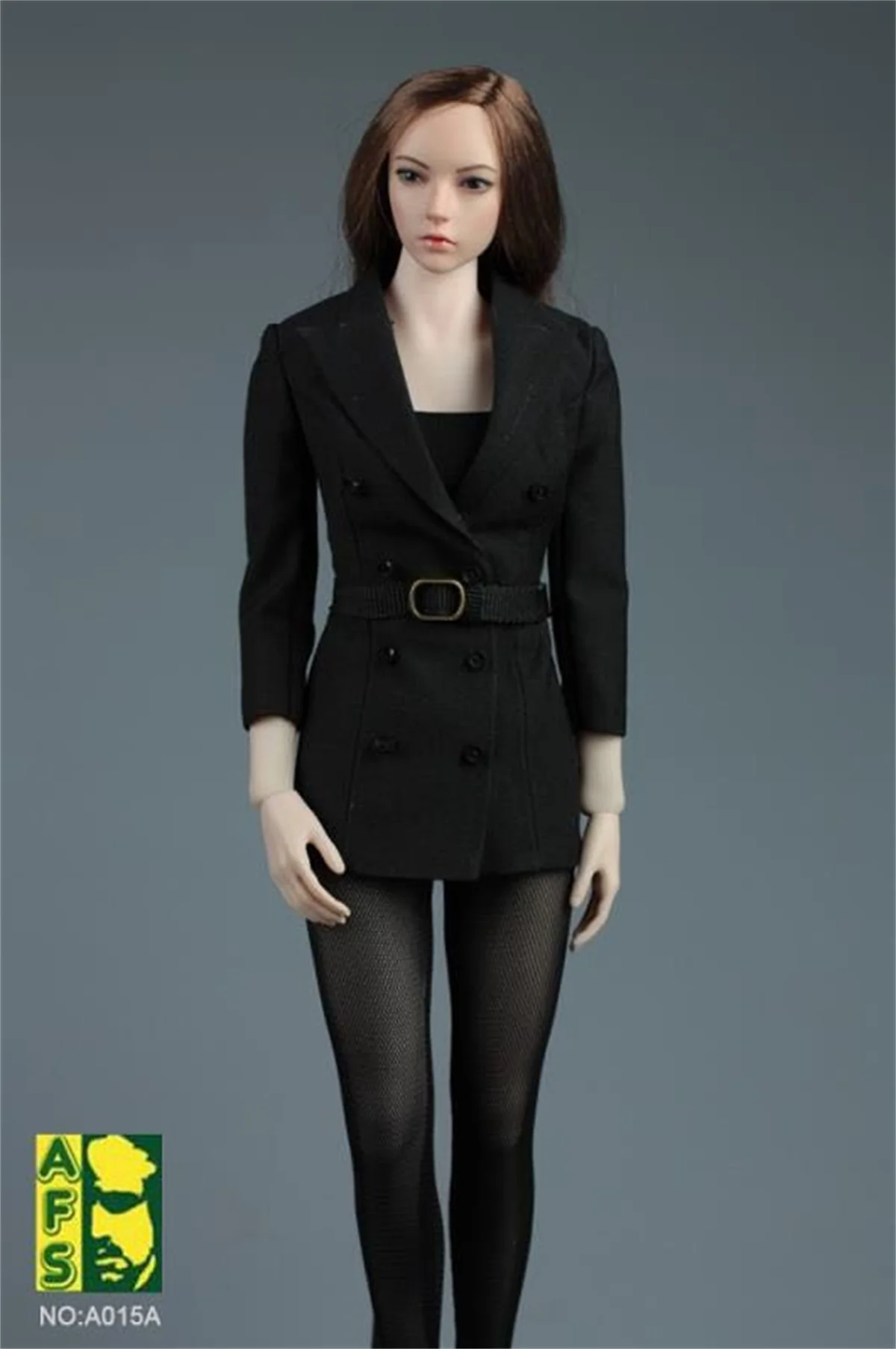 AFS A015, масштаб 1/6, женская тонкая облегающая деловая форма, костюм, колготки, обтягивающие грудь, комплект на высоком каблуке, модель для 12-дюймовой экшн-фигурки