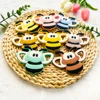 1pcs Cartoon Animal Bee Silicone Teether Baby Rodent Teeth Care DIY Silicone Bead Nipple Chain Chew Toy 4