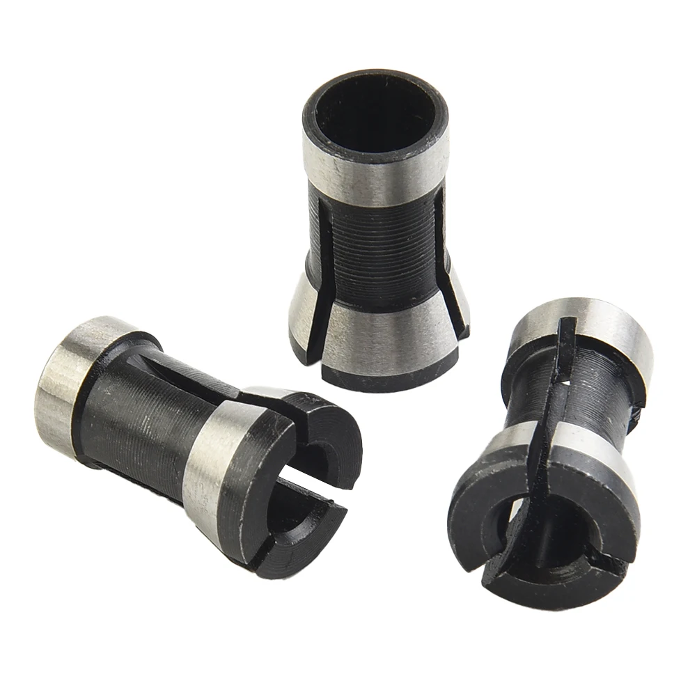 

Useful Woodworking Cutter Electric Router Woodworking Accessories 6/6.35/8mm Collet Carbon Steel Chuck Accessories
