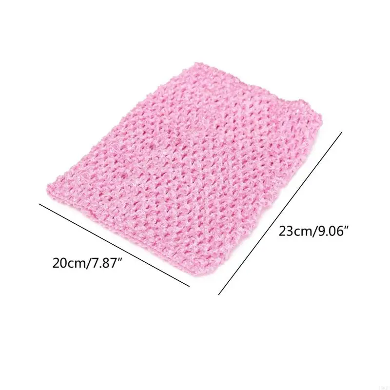 19QF 9 Inches Children Handmade Wrapped Chest Elastic Girl Crochet Tube Tops