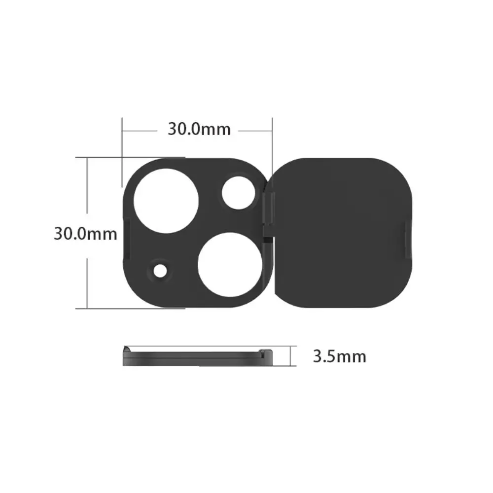 웹캠 커버 후면 카메라 렌즈 플라스틱 개인 정보 보호 스티커 iPhone 15 ProMax 15Plus 용 카메라 커버 보호대