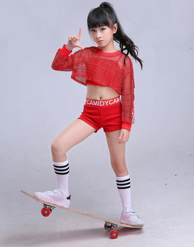 Girl Dance Costume Children Costumes Girl Jazz Dance Costumes for Boys Jazz Dance Costume Girls Street Performance Clothing Boys Hip Hop Girl Modern Set