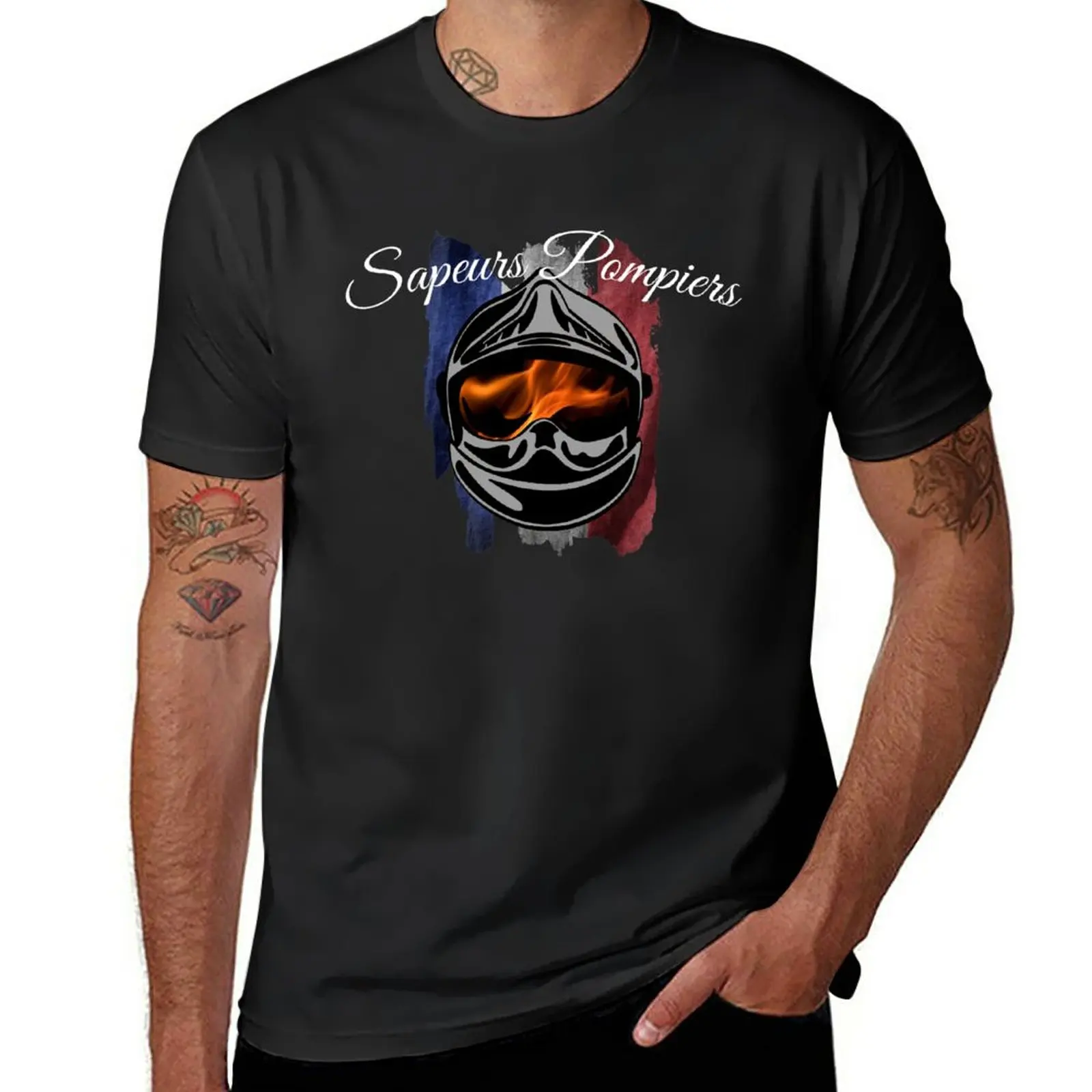 New Sapeurs Pomponiers De France Helmet Firefighter Volvent Firefighter Pride Honor Madreath Course T-Shirt
