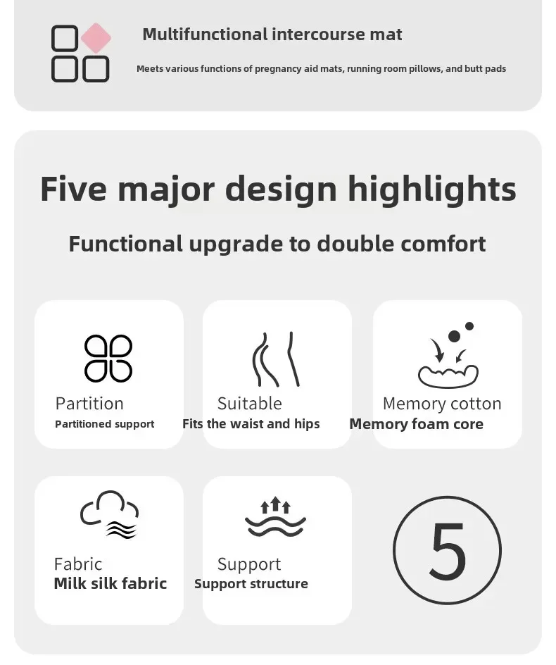 multi-functional bedroom couple pillow hip cushion