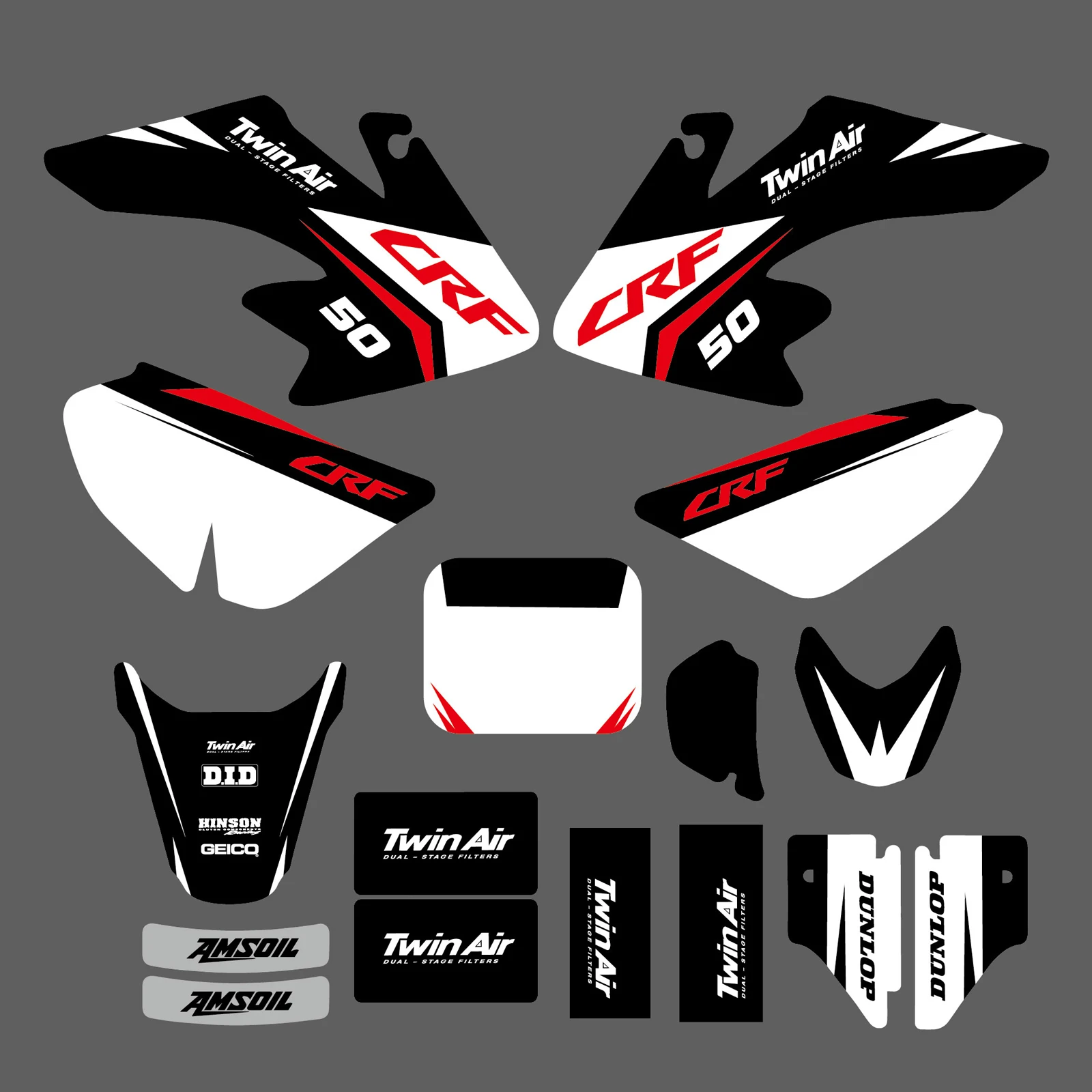 Motorcycle Graphics Background Decal Stickers For Honda CRF50F CRF 50F