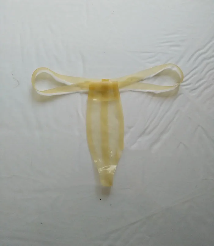 Sexy Transparent Latex T-back Thong Underwear Rubber Briefs sexy panties