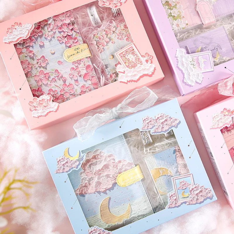

5PCS/Set 2022 Notebooks Journals Agenda Planner School Office Accessories Notepad Stationery Diary Cute Kawaii Notebook