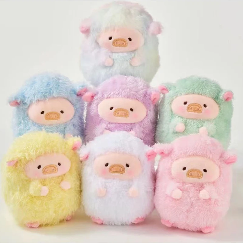

Canned Pig LuLu Pig Rainbow Pig Sheep Blind Box Kawaii Doll Surprise Mystery Box Collectible Cute Plush Doll for Girls Toys