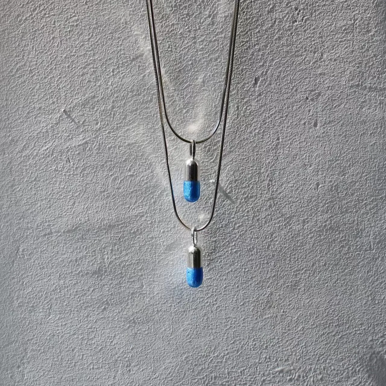 Quick Acting Heart Saving Pill Enamel Necklace Fashion Versatile Personalized Fashion Minimalist High Grade Style Collar Chain