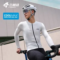Maillot de cyclisme à manches longues pour homme Lameda, tissu Coolmax, haute élasticité, vêtements de cyclisme pour homme 5