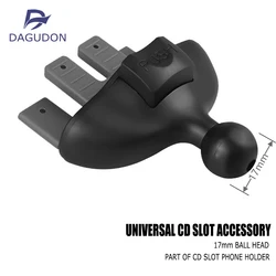 Universal Car CD Slot Mount with 17mm Ball Joint for Mobile Phone and GPS Holder (PUCD Accessory)