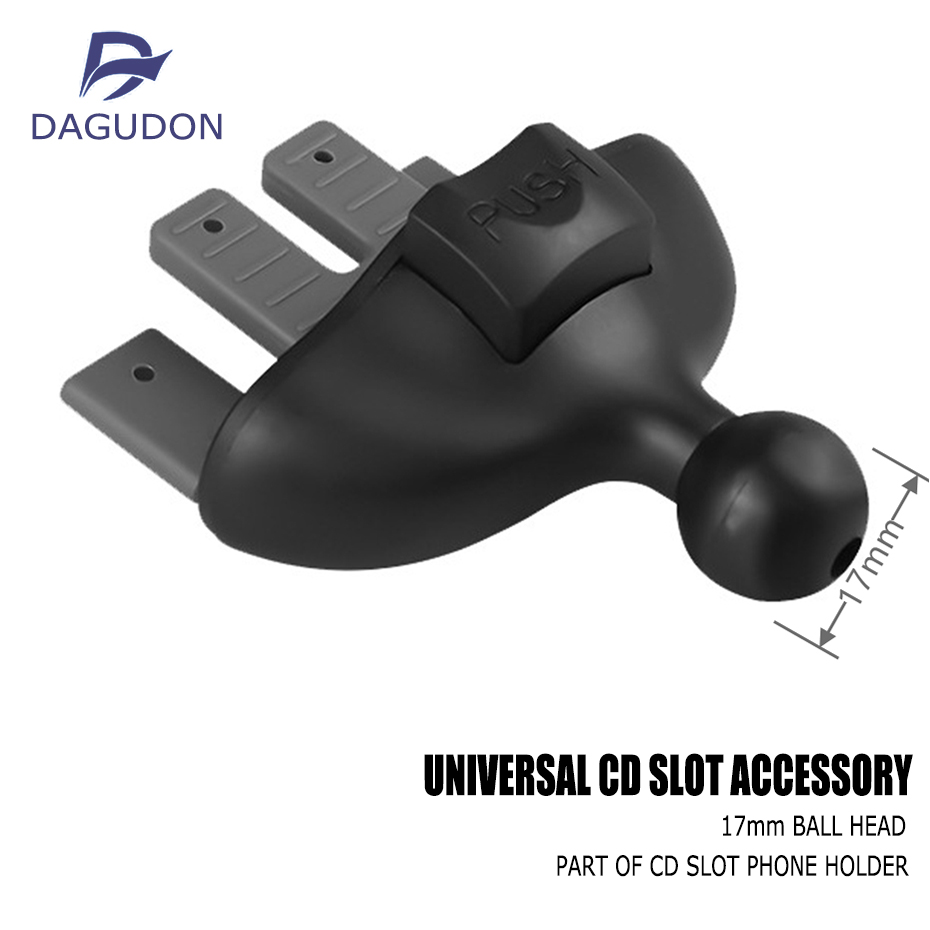 CD Slot Mount Base for Car Mobile Phone Holder Universal 17mm Ball Joint CD Slot for Car Cell Phone Support GPS Brackets