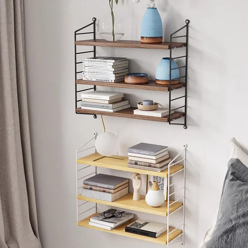 

Metal Bookshelf Unique Organzier Book Bedroom Nook Indoor Creative Design Display Cabinet Design Estanteria Library Furniture