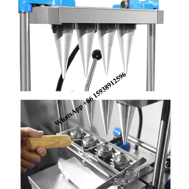 Ice Cream Cone Machine Commercial Double-headed Egg Tray Mold Maker Crispy Molding Machine