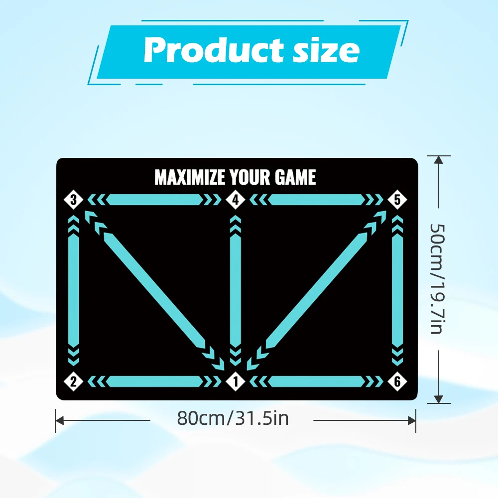 Football Training Mat Football footwork training mat ball control Christmas gifts silent shock absorption home training ball sense improvement
