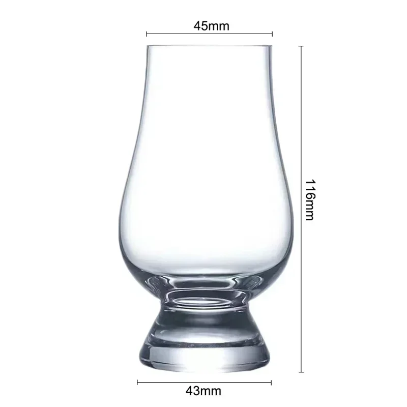 Whiskey Glass 2/4/8Pcs 190ml Clear Crystal Cup Set for Spirits Wine Scotch Drinking Tasting