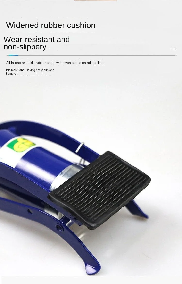 Mini Pompe à Pied Portable Haute Pression - Pour Voiture, Vélo, Avec Manomètre Intégré (jauge PSI)