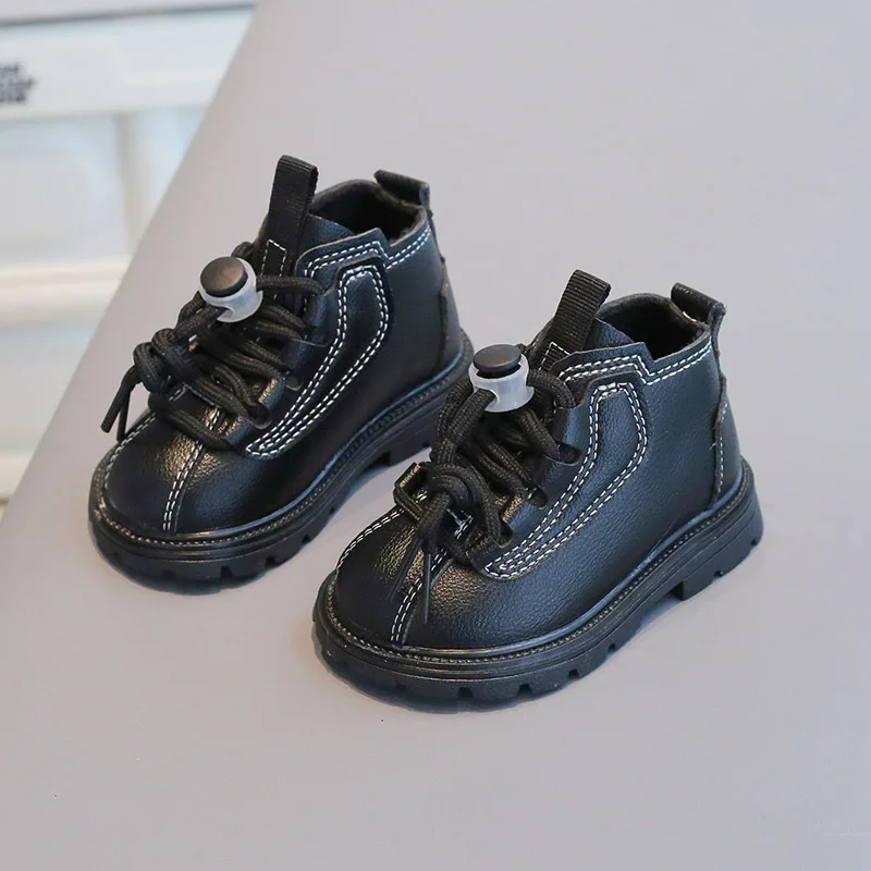 Neu Kinder Leder Jungen Schuhe Mode Baby Knöchel Schnee Stiefel Sport Turnschuhe Winter Schuh für Mädchen_voghion.com