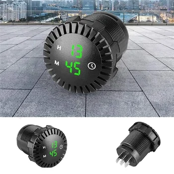 LLCS-1 Piece Car LED Electronic Clock Switch Charger Universal Car Supplies Red Light 2