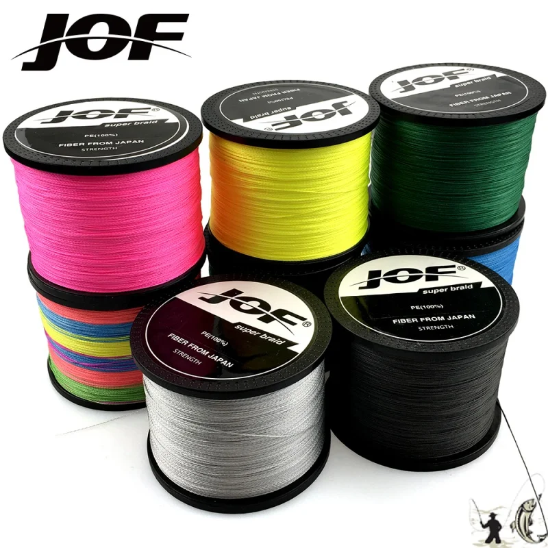 JOF Braided Line 8X 1000/500/300m 9 Color All for Fishing Line MaxDrag  22-88LB Multifilament PE Line for Saltwater Sea Fishing - AliExpress