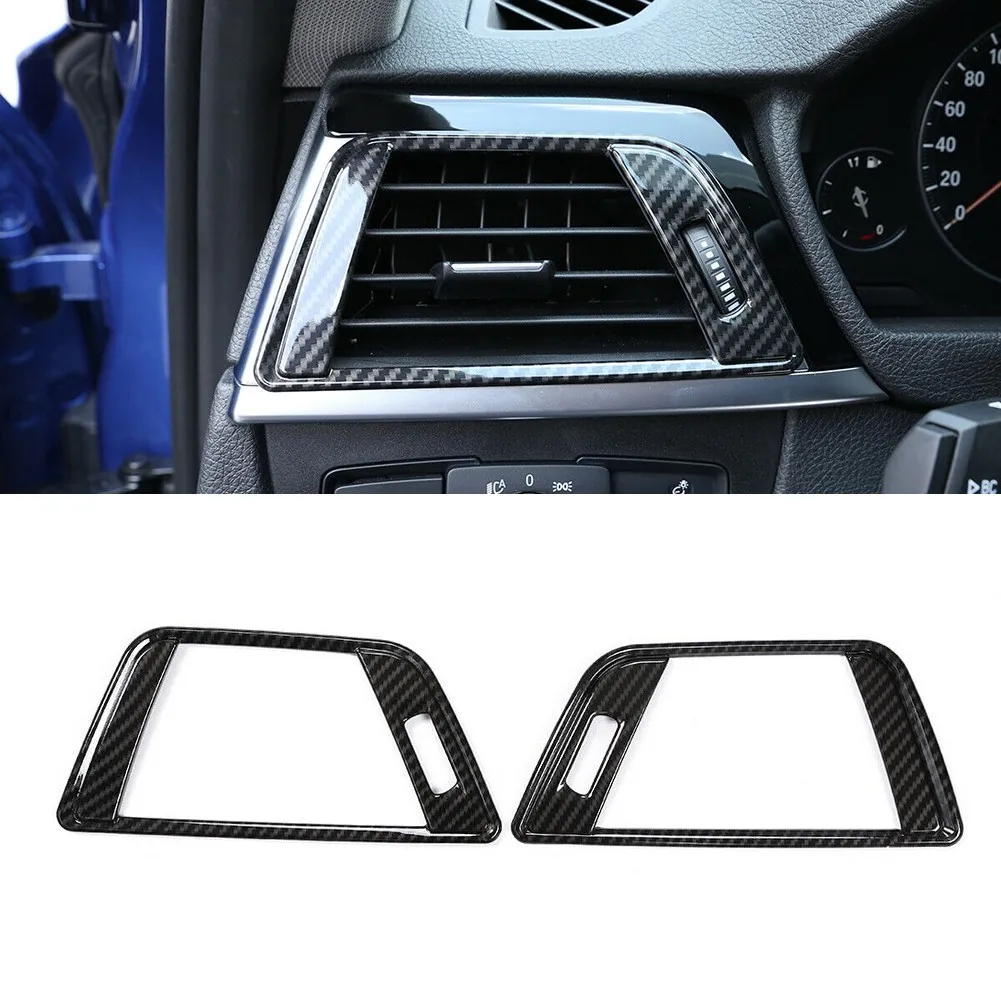 

Carbon Fiber Side Air Vent Outlet Cover For BMW 3 4 Serie F30 F31 F32 F33 F34 ABS Plastic Accessories For Vehicles