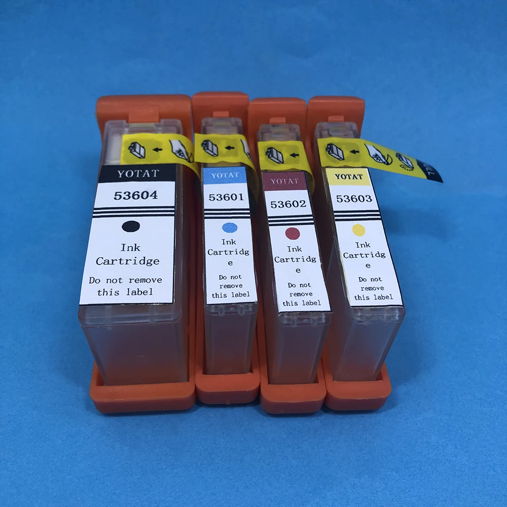 

4Pcs/Set Empty Refillable Ink Cartridge for Primera 53604 53601 53602 53603 for Primera Bravo 4100 Printer