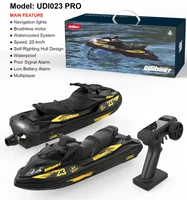 Large 33.5cm new brushless motor remote-controlled motorboat with built-in propeller turbojet drive system, high-speed remote co 2