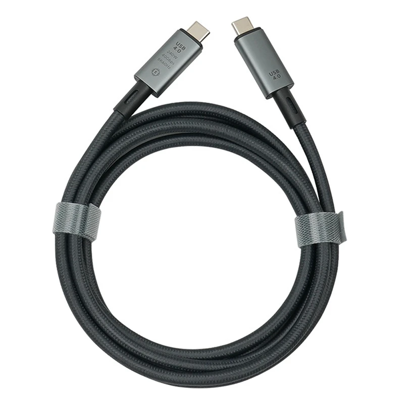 

Полнофункциональный кабель для передачи данных USB4, PD240W, кабель для быстрой зарядки, подходит для Apple 15 Huawei, зарядный кабель для ноутбука, простой в использовании