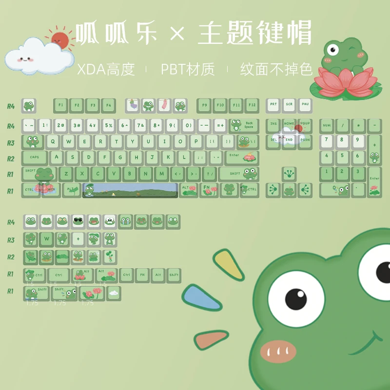 Fangming-Keycaps de clavier mécanique XDA Touches de Clavier Mécanique