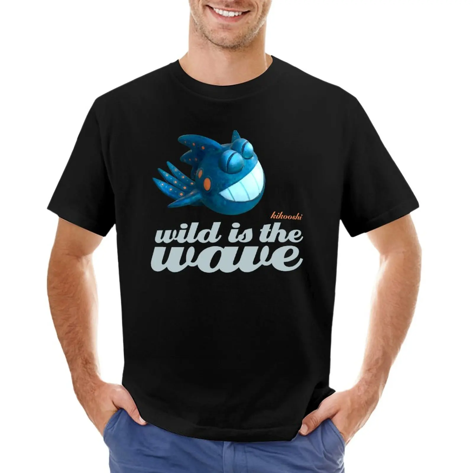 

Wild is the wave T-Shirt hippie clothes summer clothes oversizeds quick drying mens t shirts pack