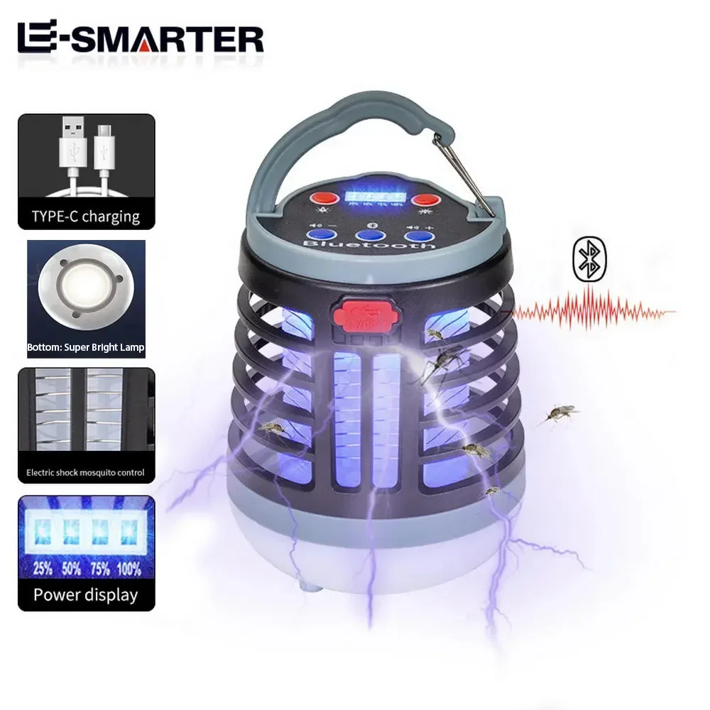 Hanging UV LED Mosquito Killer Lamp Electric Shock Insect Repeller Light USB Portable Outdoor Waterproof Hiking Camping Lantern mosquito killer lamp mosquito lamp
