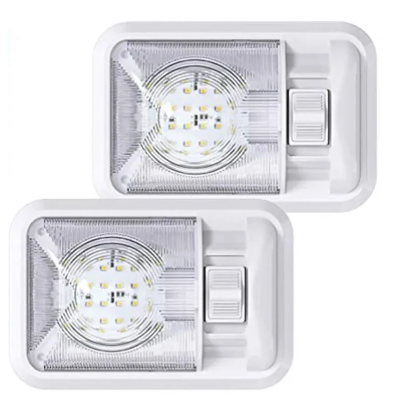 TYTXRV 12V RV Lamp Caravan Ceiling Single/Double Dome Lamp With Slide Switch For Camper RV Trailer Boat Van