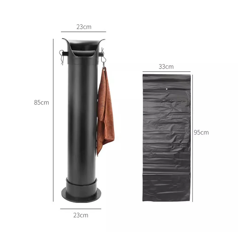 Large Capacity Coffee Knock Bucket With Towels Espresso Coffee Grounds Container Floor Collector Standing Tall Knock Trash Can 1
