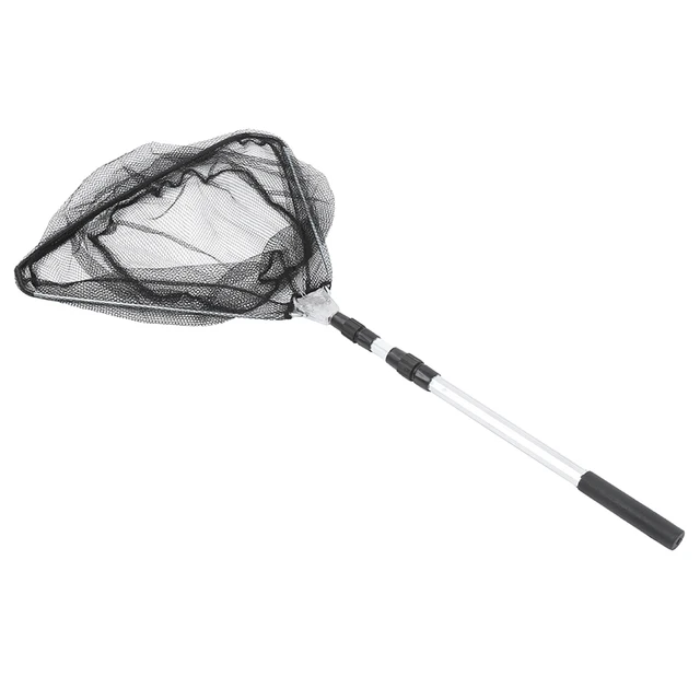 Épuisette De Pêche Télescopique Roysmart - Poignée Aluminium, Longueur 43-90 Cm, Filet Nylon Pliable - Pour Kayak, Rivière, Mer