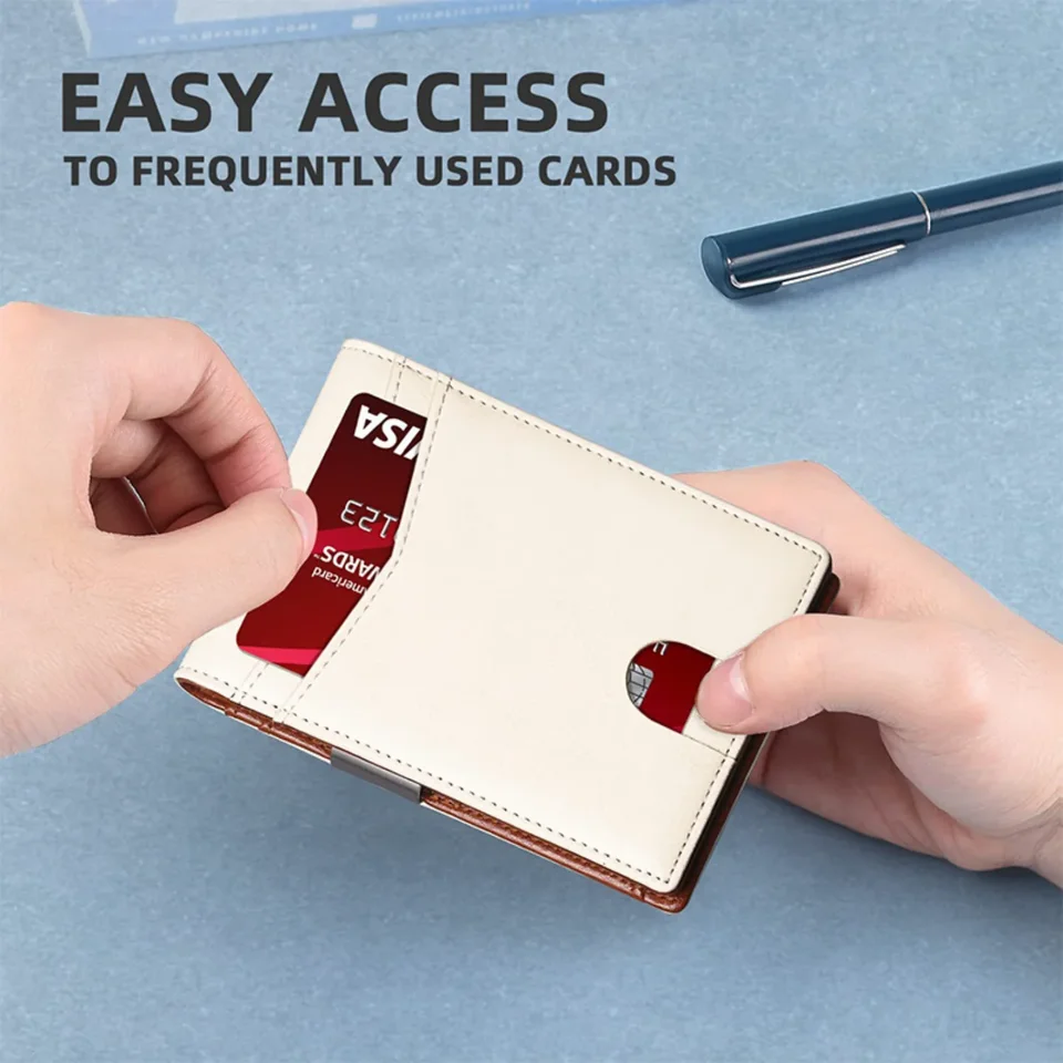 Men's Carbon Fiber Slim RFID Blocking Wallet