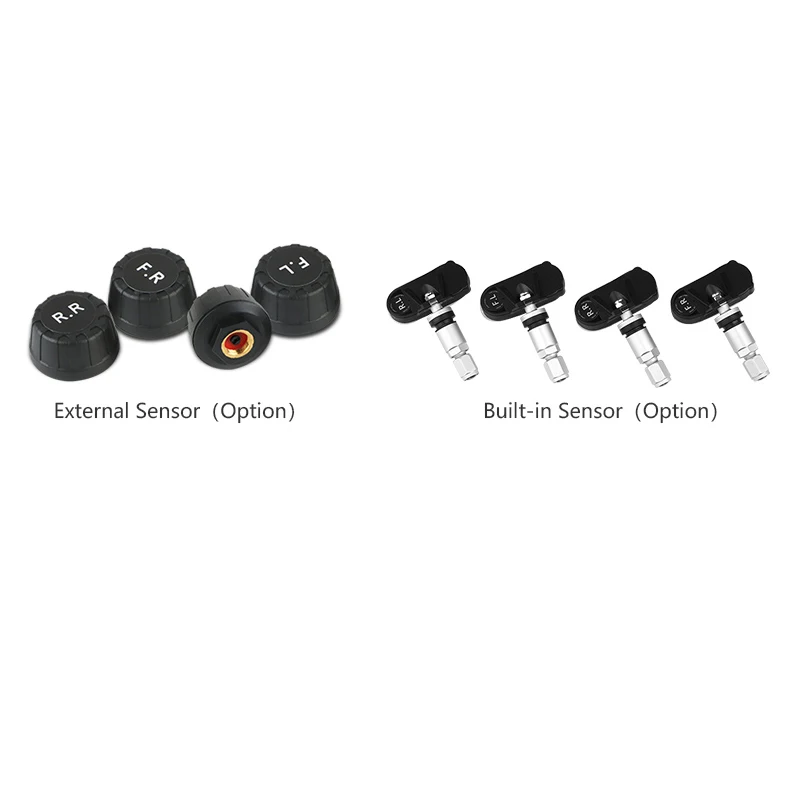 

Jansite Car TPMS Tyre Pressure Monitoring System Built-in sensor and external sensor Internal