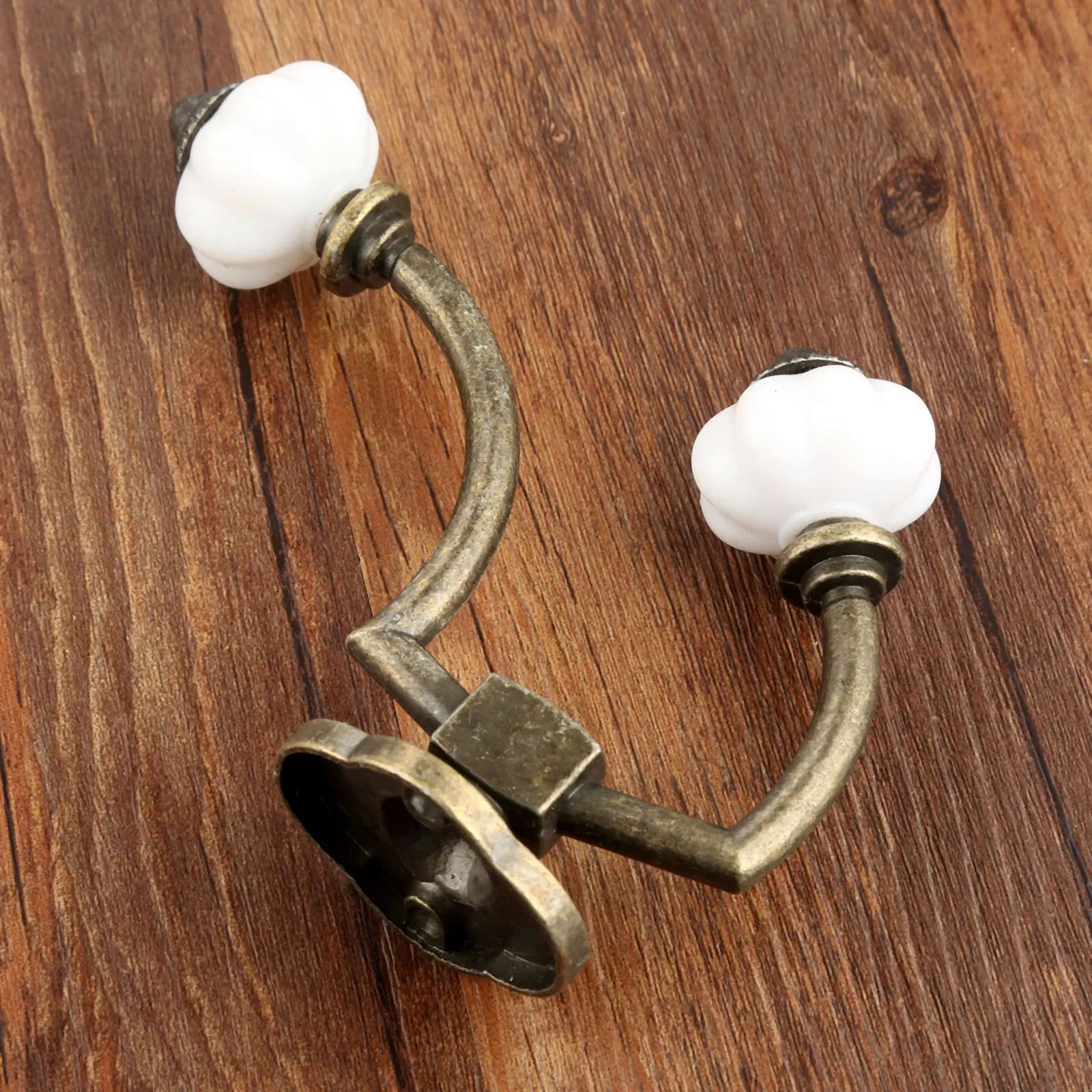 1Pc Antique Bronze Door Hanger Hooks Bathroom Wall Hanger Hats Bag Keychain Alloy Hook Coat Wall Hooks with Screws 125*95mm - 3