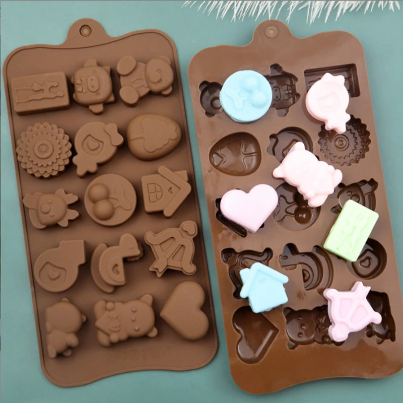 Chocolate Mold Silicone Valentine Day  Hearts Chocolate Silicone Mold -  Cartoon - Aliexpress