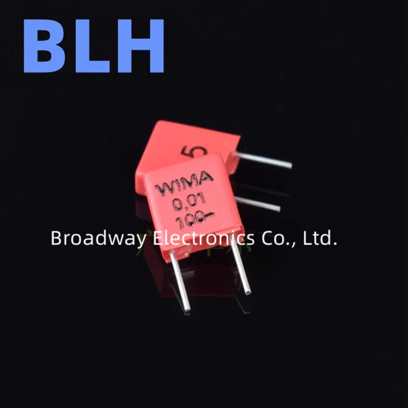 WIMA RED MKP2 Film Capacitor Hi-Fi Audio P5 5MM 63V 100V 250V 630V 2200PF 222 4700PF 472 0.01UF 103 0.022UF 223 0.047UF 473 5PCS