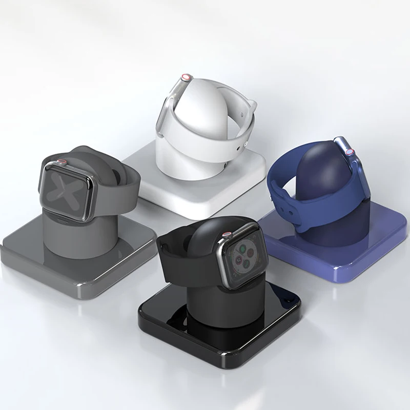 Charger Stand For Apple Watch Ultra/8/SE2/7/6/SE/4/3 49mm/45mm/44mm/42mm/41mm/40mm/38mm iWatch Durable Silicone Nightstand Mode