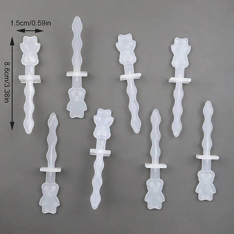 6Pcs Reusable Ice Cream Sticks Silicone Popsicle Sticks Creamsicle Cakesicle Cake Candy Pop Ice Lollies Ball Molds