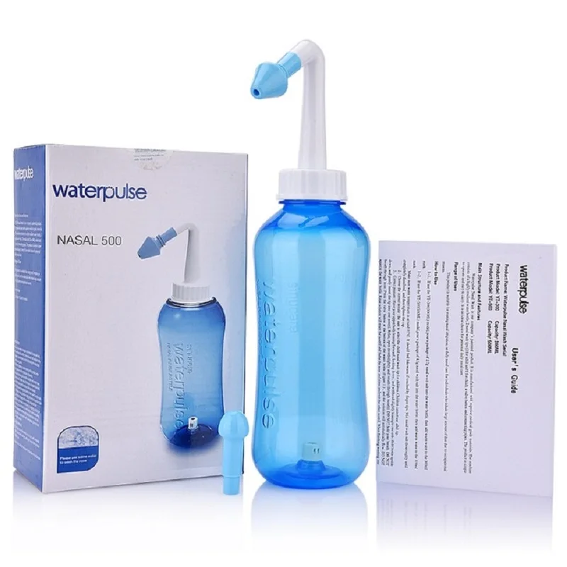 

Waterpulse Nasal Wash bottle 300 or 500ml Irrigator nasal Nose Cleaner Neti Pot for Allergic Rhinitis Nose Wash Cleaner